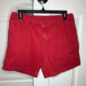 Chubbies Original Chino Shorts, Red, Men's Medium. Elastic Waist, Button and Zip